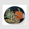 Autumn Harvest Dot Art River Stone 