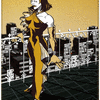 Melancholy Woman Overlooking the City