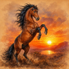 Rearing Stallion