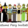 Costume party invitation.