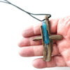 Power Rock Crystal Cross  Bronze by Mirek Gomolka Art Studio