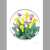 Calla Lilies Ink Pointillism