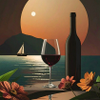 Vino sunset