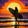 Lone surfer 242 lg