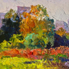 Autumn meadows outside the city