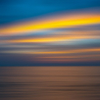Oil painting of a sunset