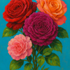 bunch of roses from my garden