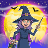 Teen Girl Dressed In Witch Costume