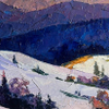Mountain winter expanses