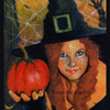 Halloween Witch - ACEO