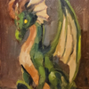 Dragon 8×10 oil on panel