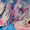 Abstract Oil in Pink