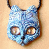 Blue Cat Necklace