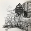 Barn yard with fence