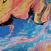 Abstract Oil in Orange