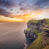 Sunset at Cliffs of Moher
