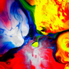 Beautiful Oil Painting in Red and Yellow