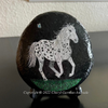 Leopard Appaloosa Horse Dot Art River Stone