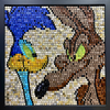 WILE E COYOTE ROADRUNNER 40 x 40