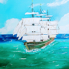 Ships Ahoy Painting # 203