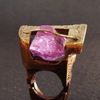Pink Lady Women's American Fashion Jewelry Sculpture .Gomolka Art Studio Line USA 