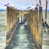 Sea gull Alley watercolor