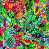 620. Chromatic Fusion: Abstract Artwork in Acrylic and Gouache