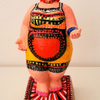 Woman clay sculpture I bought and painted with acrylic colors. Mirit Ben-Nun, Israeli artist.