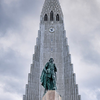 Leif Erikson monument in front of Hallgrímskirkja.