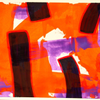 578. Orange and black abstract composition.