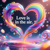 Colorful Heart with Love Message
