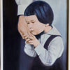 The scent of mom. Oil painting