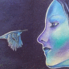 The Lady and the Honeyeater (ACEO)