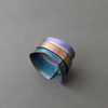 Wearable Art Anodized Titanium Bracelet Art- Fashion- Bangle Bracelet. Mir Gomolka Art Studio Line