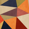 Multicolor Triangles Art