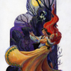 The fisherman and the witch dance for her master