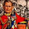 Charles Philip Arthur George Saxe-Coburg and Gotha with his djinn