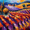 Vibrant Vineyard Landscape at Sunset 2
