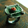 Ring  silver ,copper gold ,Gomolka Art Studio Line 