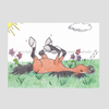 Whimsical Snoozing Bay Horse 