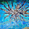 Mosaic backsplash