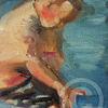 New Art Original miniature oil painting