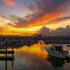 Newport Beach harbor @ sunset