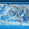 547. Blue glass window