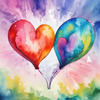 Vibrant Heart Balloons