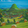 farm below the mound