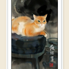 cat at night