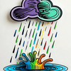 Colorful Rain Splash