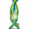 Torsade verte  (sculpture with internal lighting)