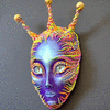 Purple Alien Sculpture